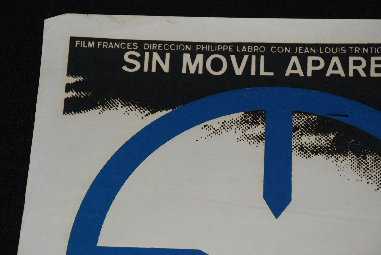 1975 Original Silkscreen Cuba Movie Poster"Motive"French Noir Philippe Labro art