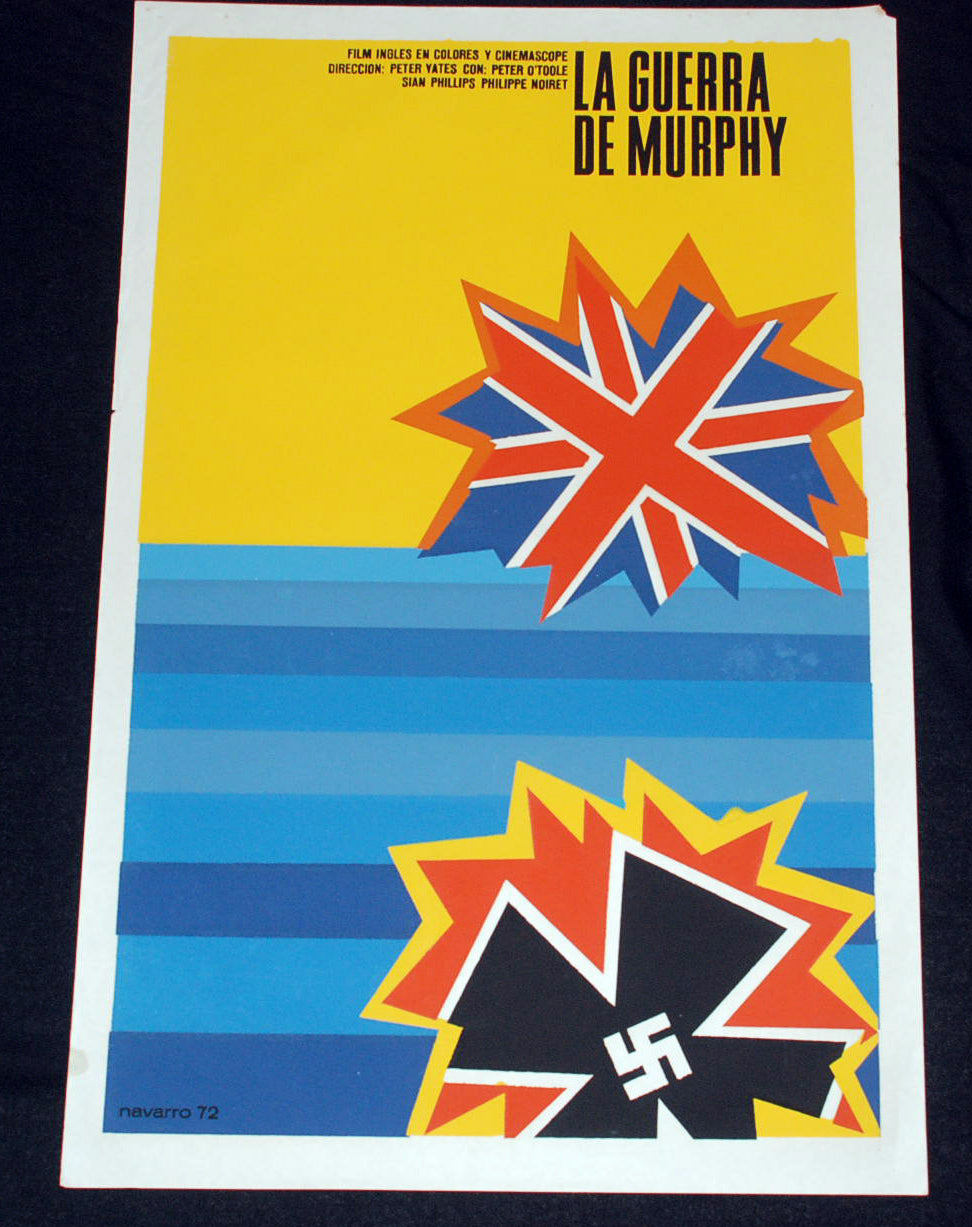 1972 Original Cuban Movie Poster"Murphy's War"British WW2 War film.Peter O'Toole