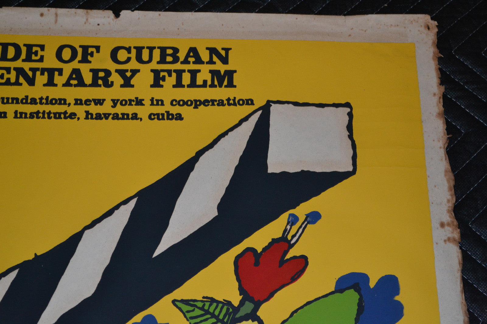 1982 Original Cuban Movie Poster.Tropical.Decade Cinema.New York Filmakers art