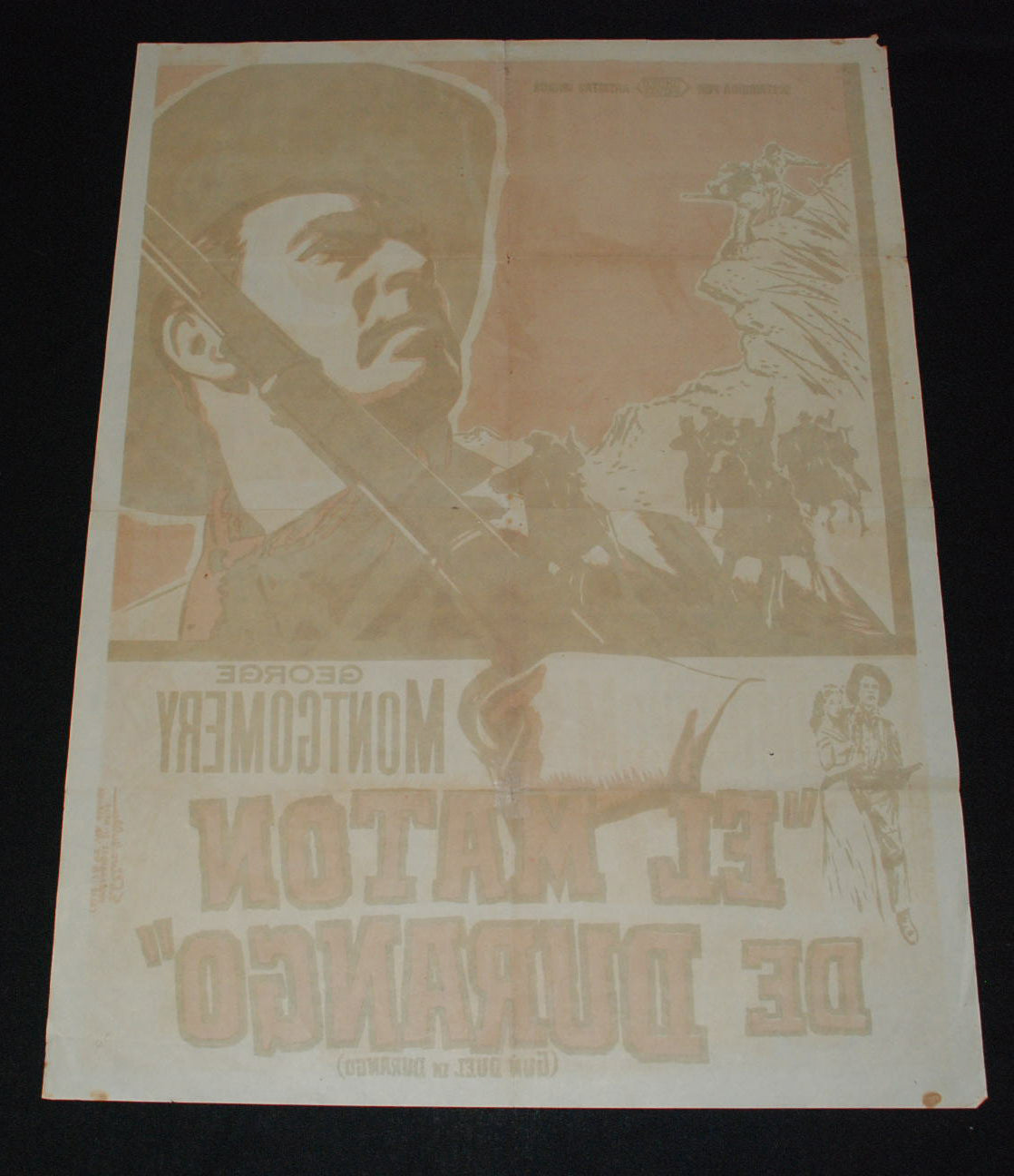 1955 Cuba Movie Poster by Eladio Rivadulla.MATON de Durango.Mexico film art.RARE