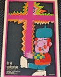 1970 Original Cuban Movie Poster"Vil Seduccion"Spain art film.Jose Maria Forque