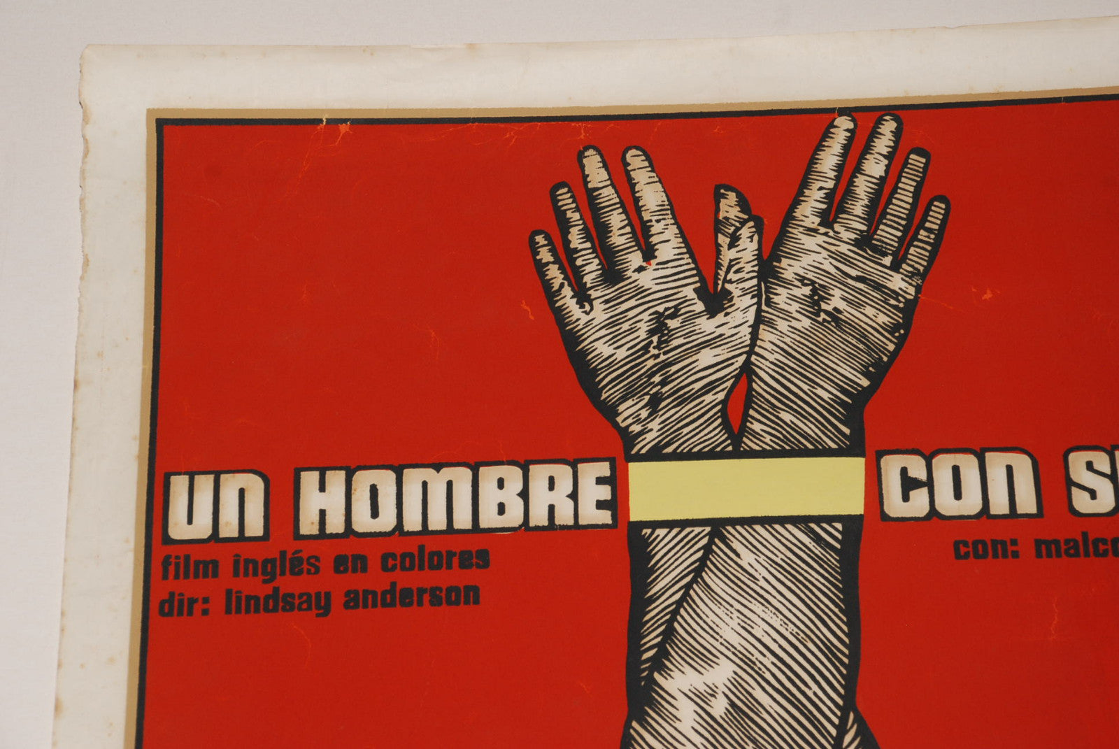 1977 Original Cuban Movie Poster"O'Lucky Man"Lyndsey Anderson art film MacDowell