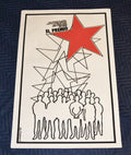 1976 Original Cuban Silkscreen Movie Poster.The Prize.Red Star.Russian art film