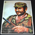 1980 Original Cuban Political OSPAAAL Poster.CAAMAñO.Dominican Hero.History art