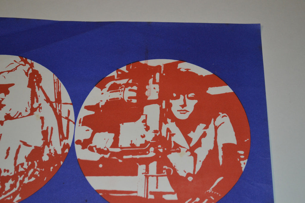 1975 Cuban Original Poster.Revolution Communist 1st Congress History.Cuba art.