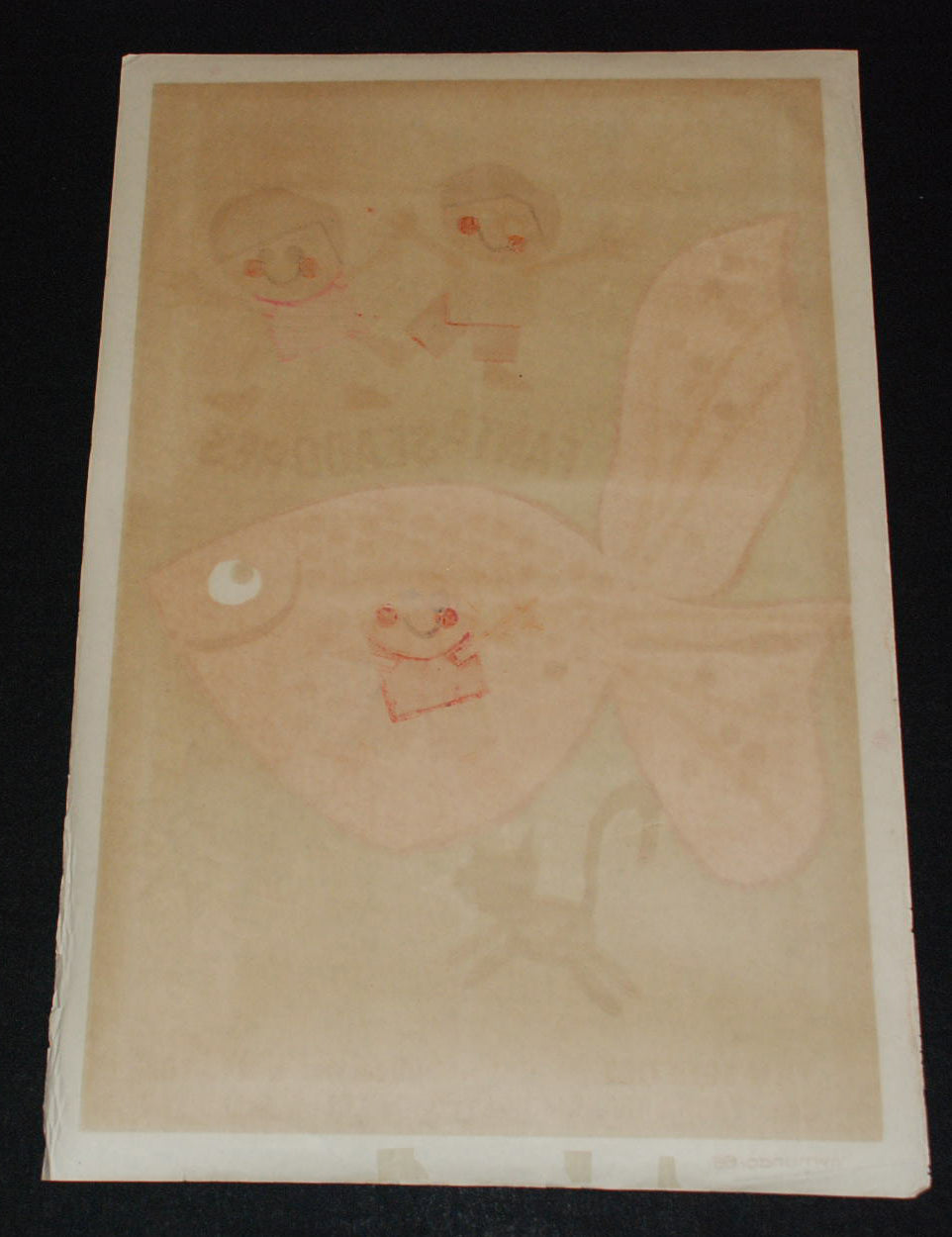 1968 Cuban ORIGINAL Movie Poster"FANTASY Kids"Lovely!Fantaseadores.Children art