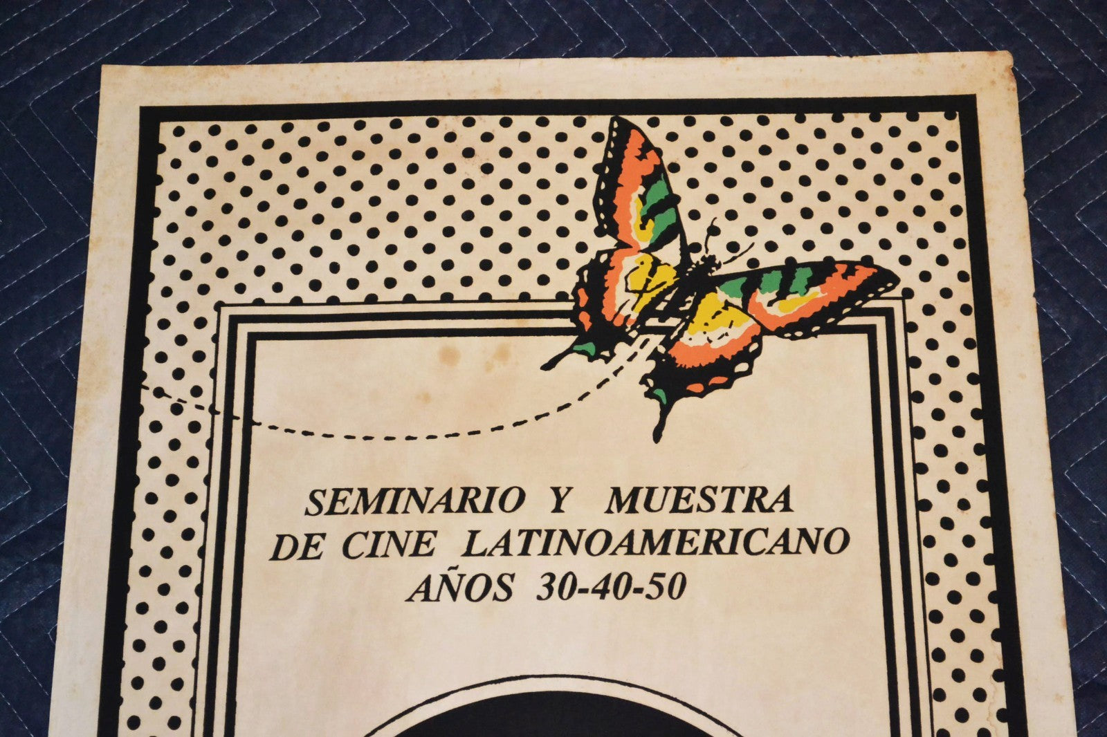1980 Original Cuban Silkscreen Movie Poster.Festival of Latin American cinema.