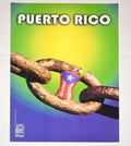 Original Cuba Political Poster.OSPAAAL authentic art.Puerto Rico Independentism