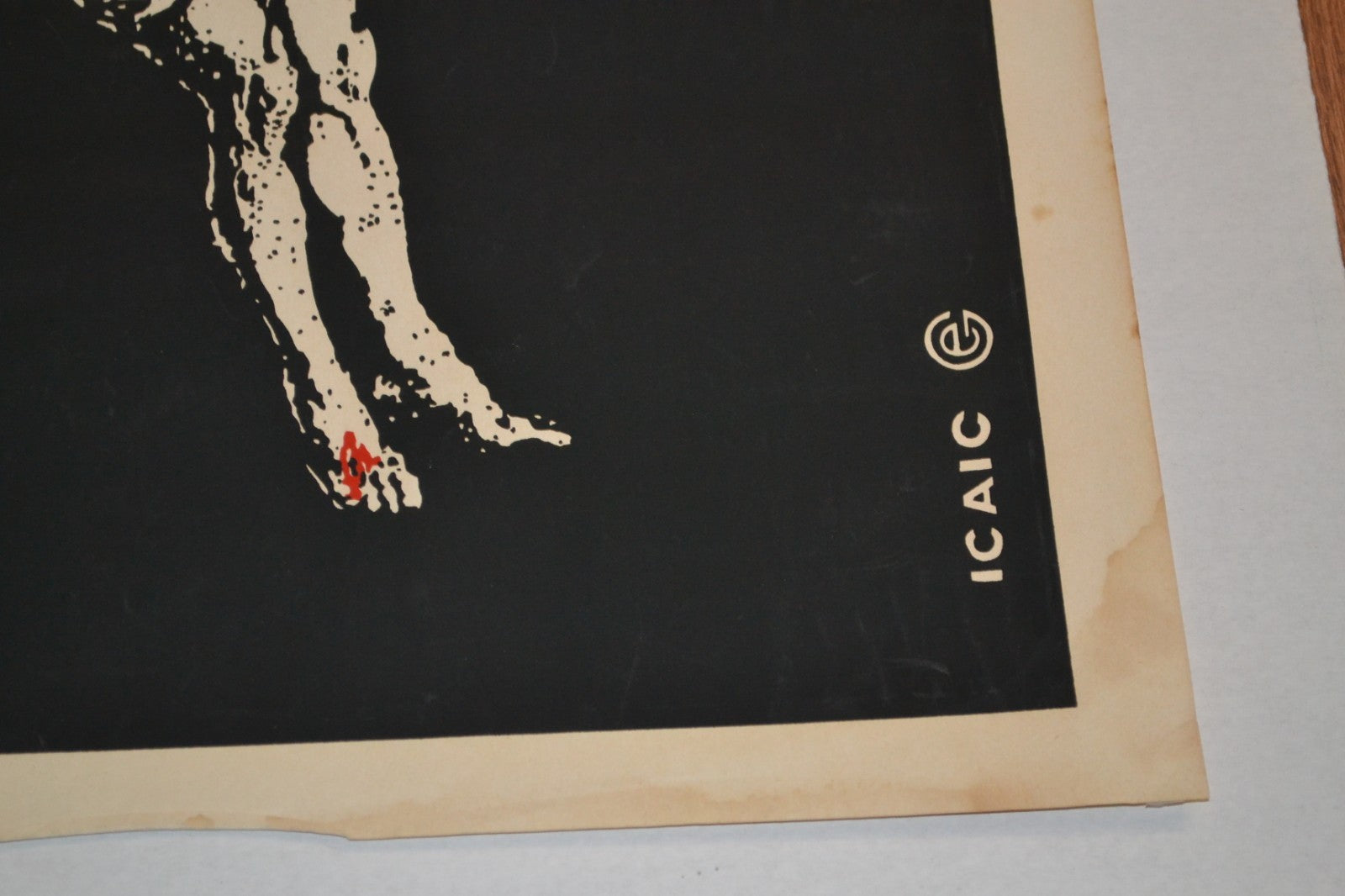 1996 Original Cuban Silkscreen Movie Poster.Pon tu pensamiento en mi.Christ art