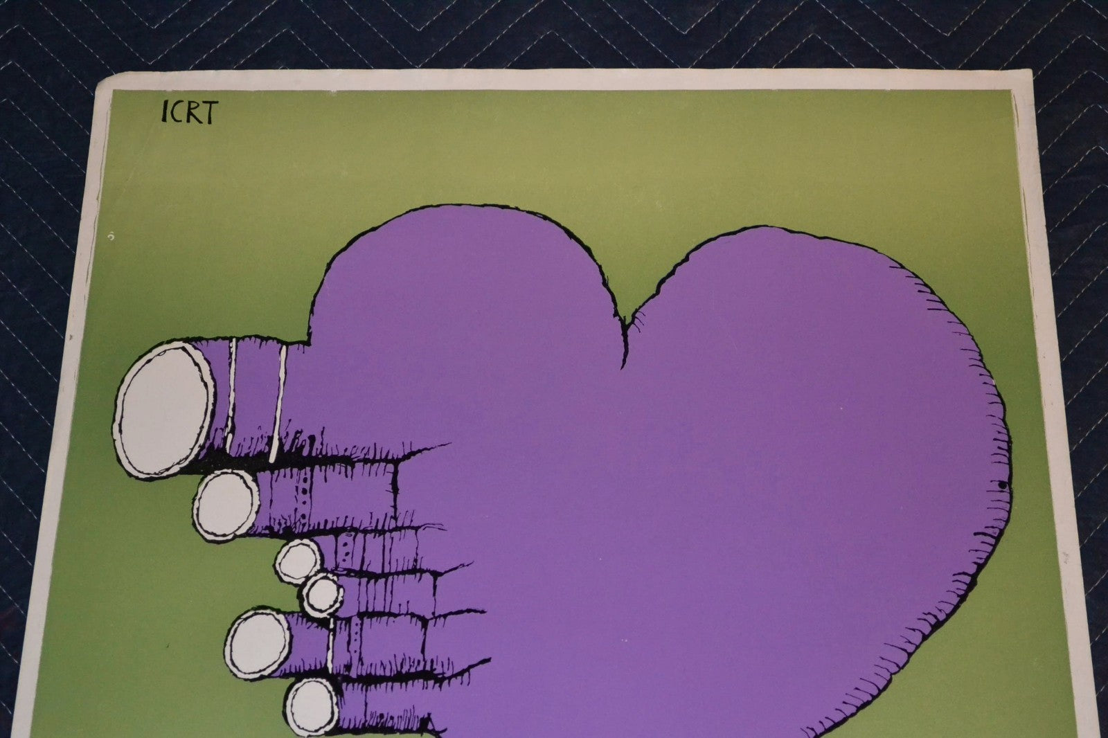 1989 Cuban movie Poster"Estela Bravo Homage"Purple Heart art.Super Rare! offset.