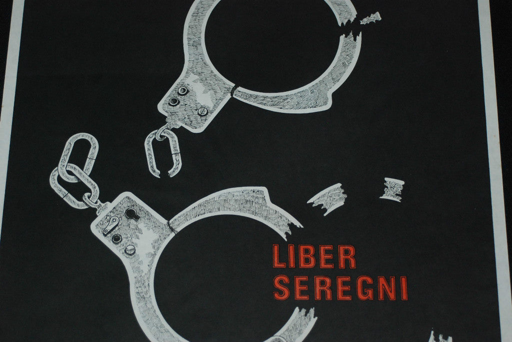 1980 Original Cuban OSPAAAL Poster.URUGUAY.Free Political Prisoner Liber Seregni