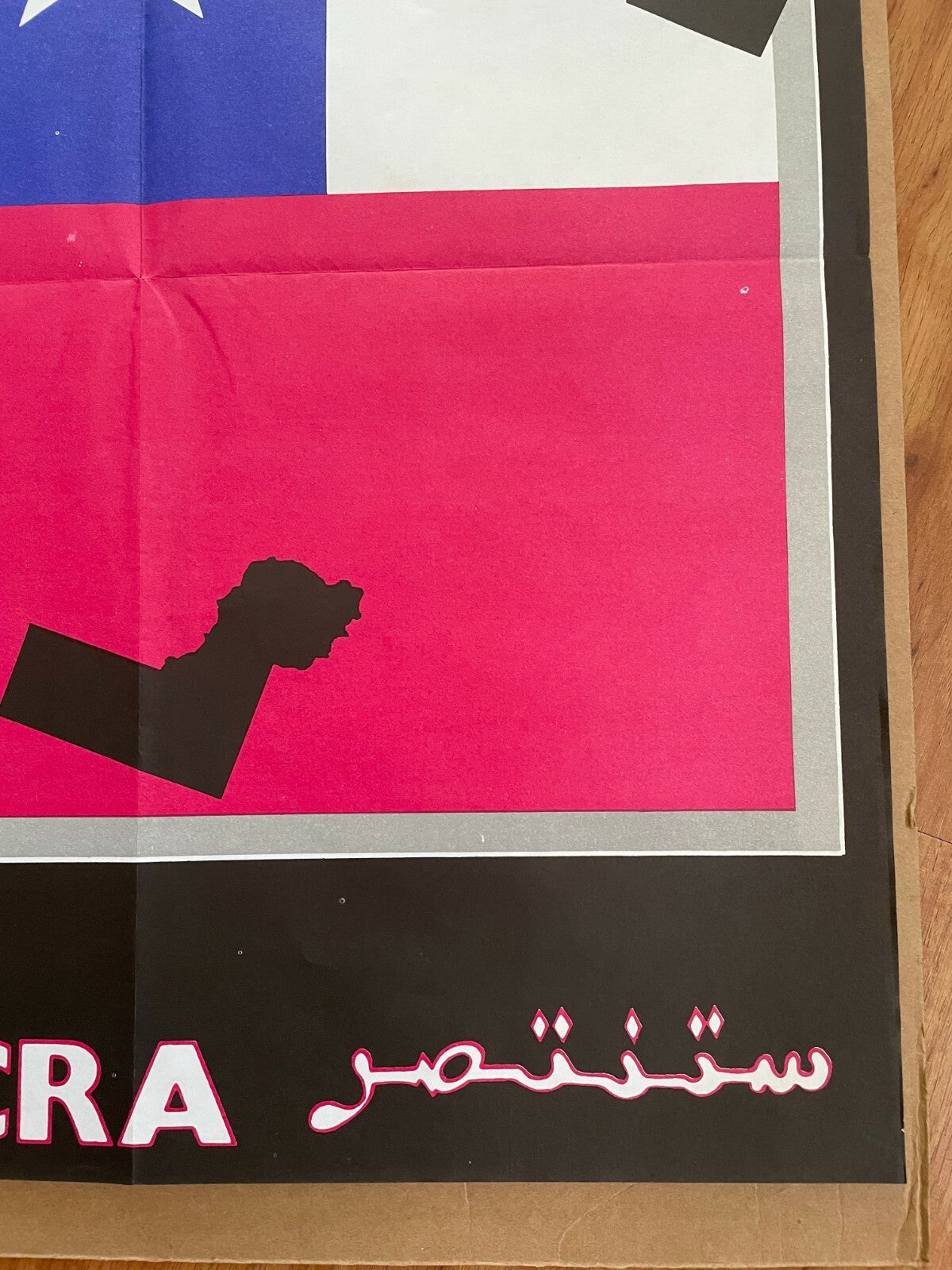 1977 Original Cuba Political Poster.Cold War Graphic art.Chile will win.Allende