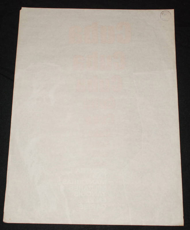 1978 Cuban Original Political Poster.Plakat.Affiche.affisch.No to Imperialism.