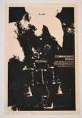 1976 Cuban Original Silkscreen Movie Poster.Comandante Huban.Polish art cinema