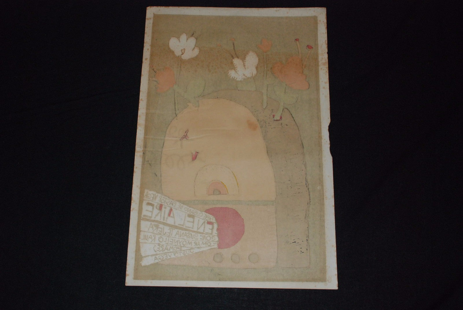 1989 Original Cuban Movie Poster.Plakat.Affiche.affisch"In the Air"Radio DJ