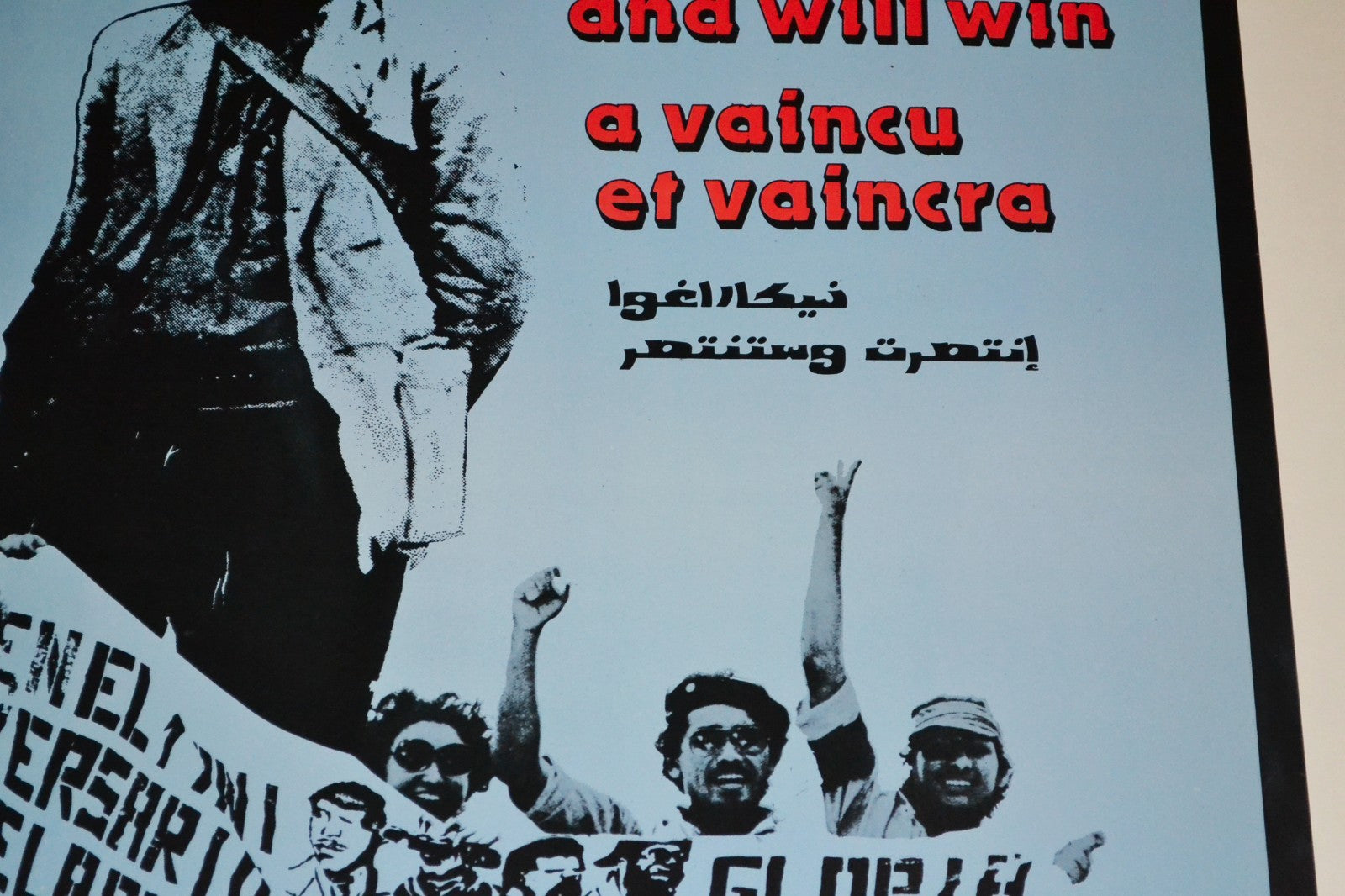 1983 Cuban ORIGINAL Political Poster.NICARAGUA Revolution.Sandino.Sandinistas