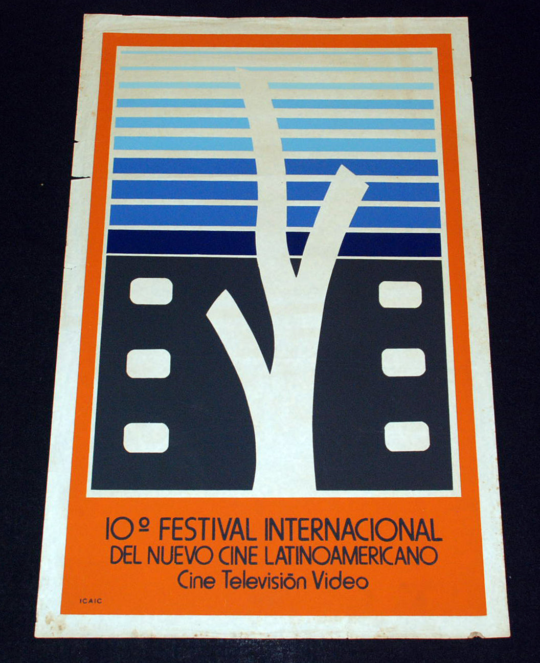 1989 Original Poster.Plakat.Affiche.affisch"Cinema Latin America Festival"Rare