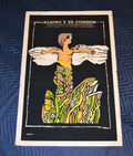 1982 Original Cuban Silkscreen Movie Poster.Alsino y el Condor.Angel Boy bird.