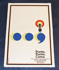 1973 Original Cuban Silkscreen Movie Poster.Punto coma.Russian Mitta.5U4 vacuum