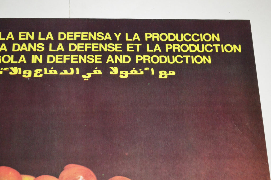 1978 Cuban OSPAAAL Political Poster.Cold War era.ANGOLA.Africa.Coffee & Bullets