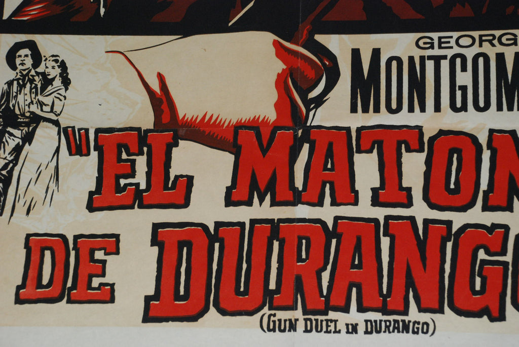 1955 Cuba Movie Poster by Eladio Rivadulla.MATON de Durango.Mexico film art.RARE