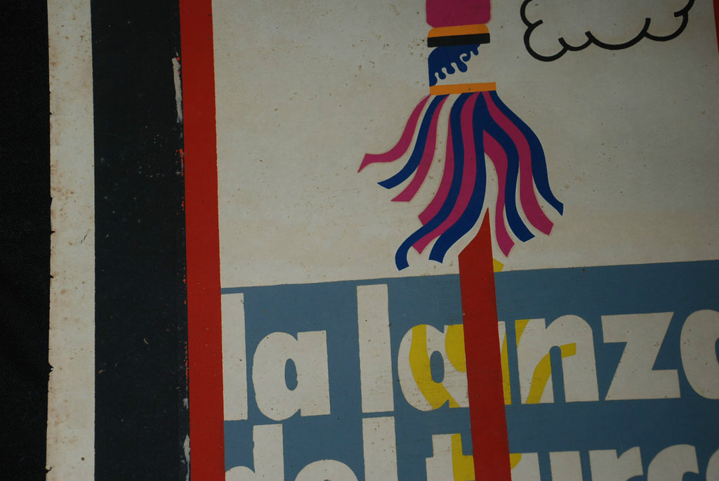1975 Original Cuban Movie Poster"The SPEAR of the TURK"Lanza del turco.Film art.