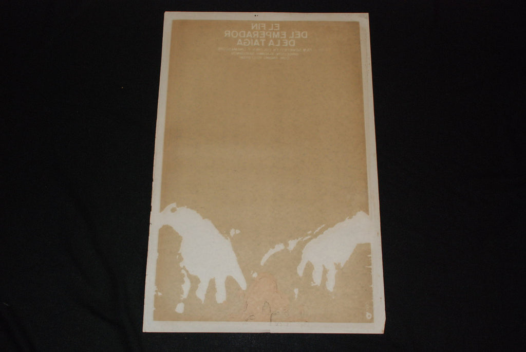 1980 Original Cuban Movie Poster.Plakat.Affiche"Taiga Emperor"Russian.Soviet art