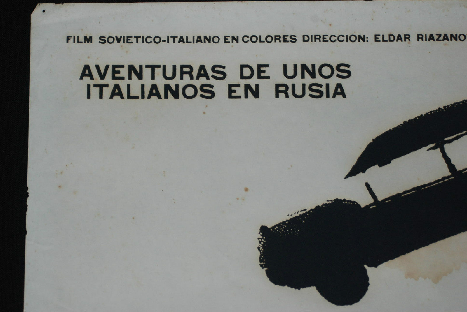 1976 Original Cuban Movie Poster.Plakat.Affiche.Italians in RUSSIA.Soviet film