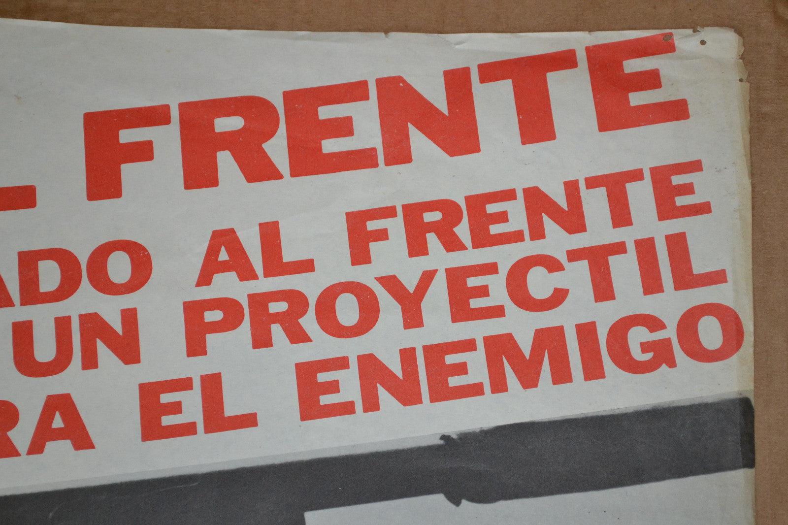 1976 Cuban Original Political Poster.Russian Weapon.Communist Revolution History
