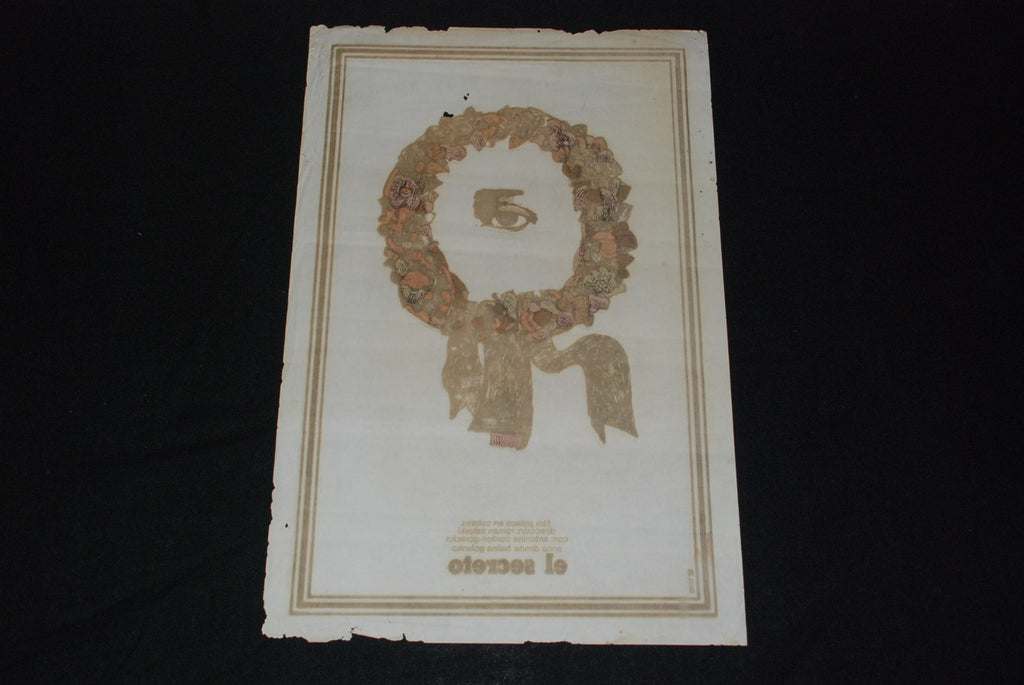1978 Original Cuban Movie Poster"The Secret"Polish Poland Roman Zaluski art film