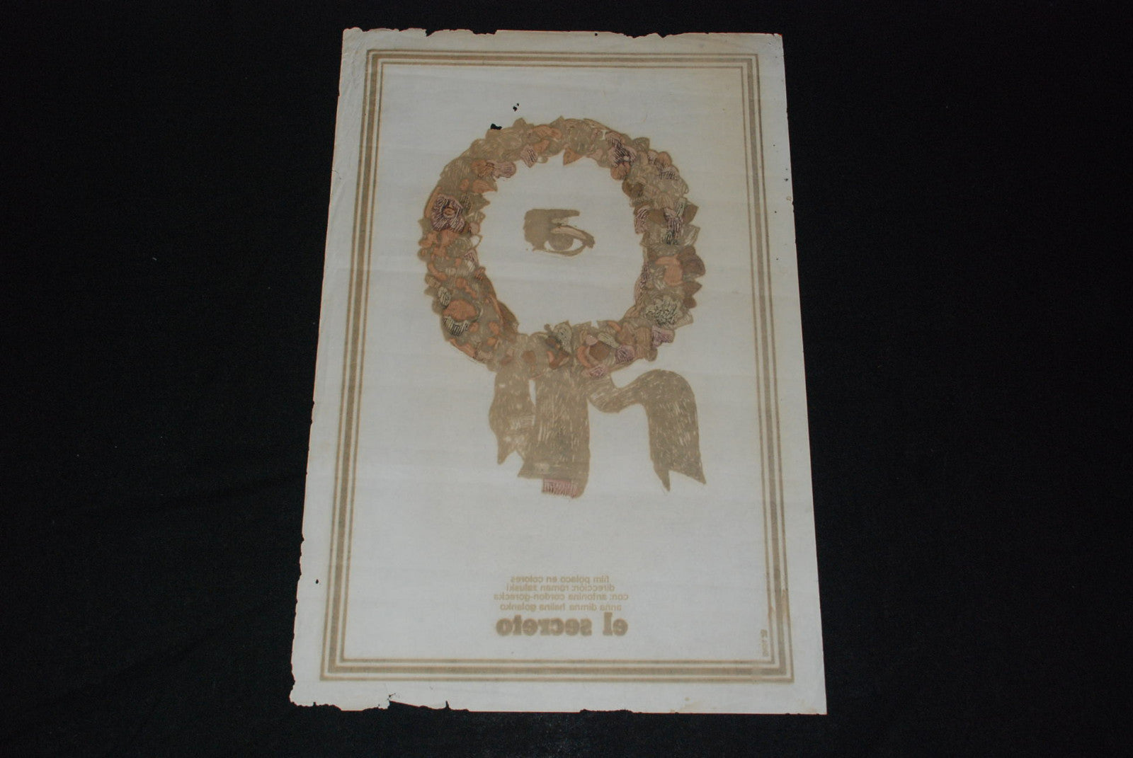 1978 Original Cuban Movie Poster"The Secret"Polish Poland Roman Zaluski art film