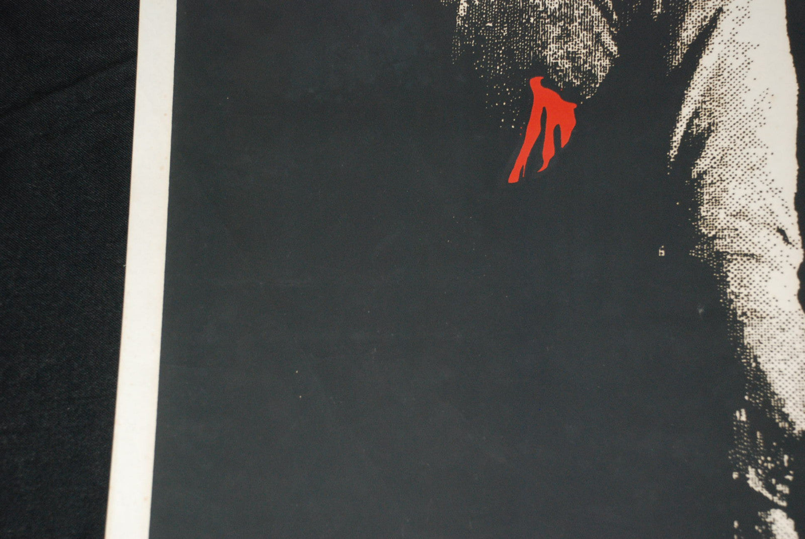 1976 Original Cuban Silkscreen Movie Poster"Corresponsal Rural"art.Bright red