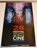 Original Cuban movie Poster.26th Festival of Cinema.Raul Martinez art.Very rare!