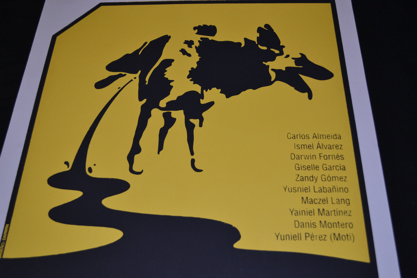 Original Cuban Poster"Pissing Dog Territory"Limited edition.Afiche paper.art.