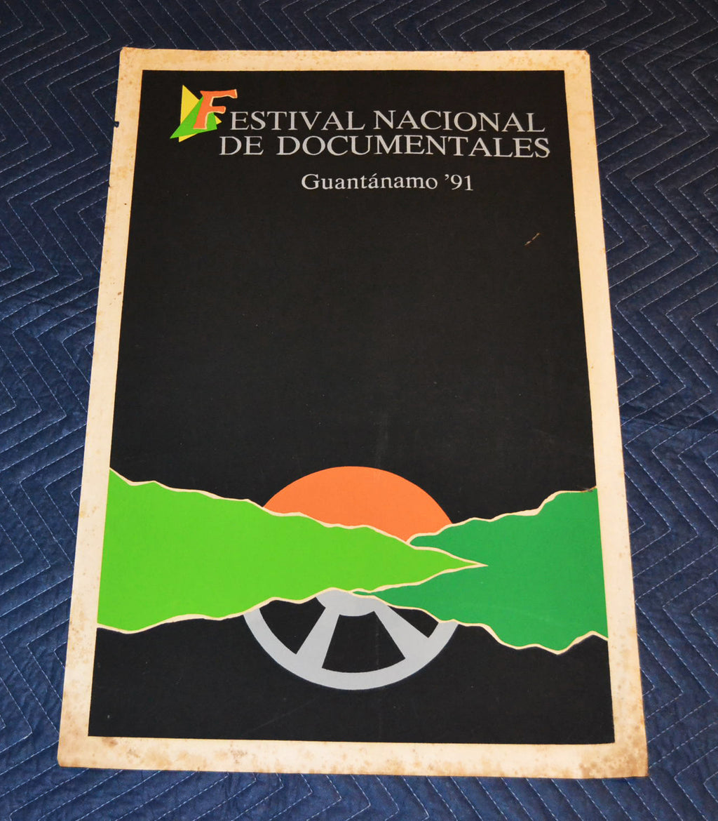 1991 Original Cuban Silkscreen Movie Poster.Festival of Documentary.Guantanamo.
