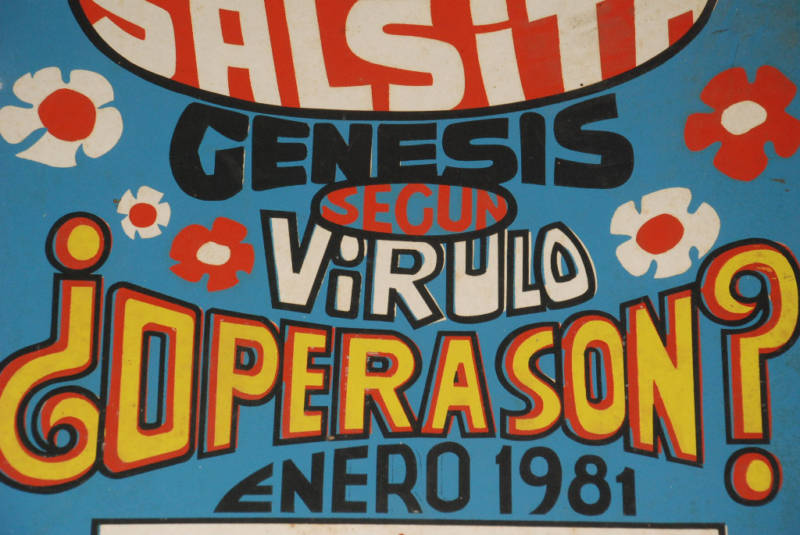 Original 1981 Cuban Original Concert Silkscreen Poster.Karl Marx Theater.Salsita