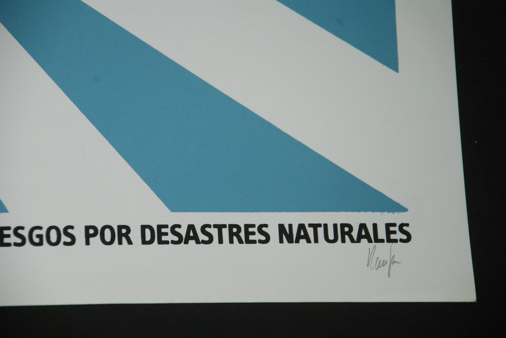 Original Cuban SILKSCREEN Poster"EDUCAR ES PROTEGER"Education DESIGN.Signed art.