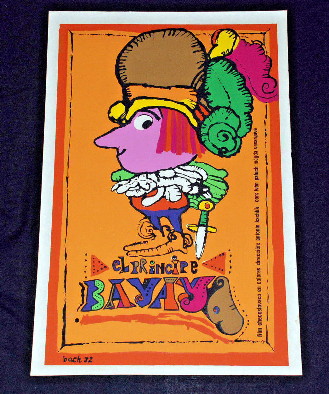 1973 Cuban ORIGINAL Movie Poster"BAYAYA Prince"Children.Czech Marin Karmitz film