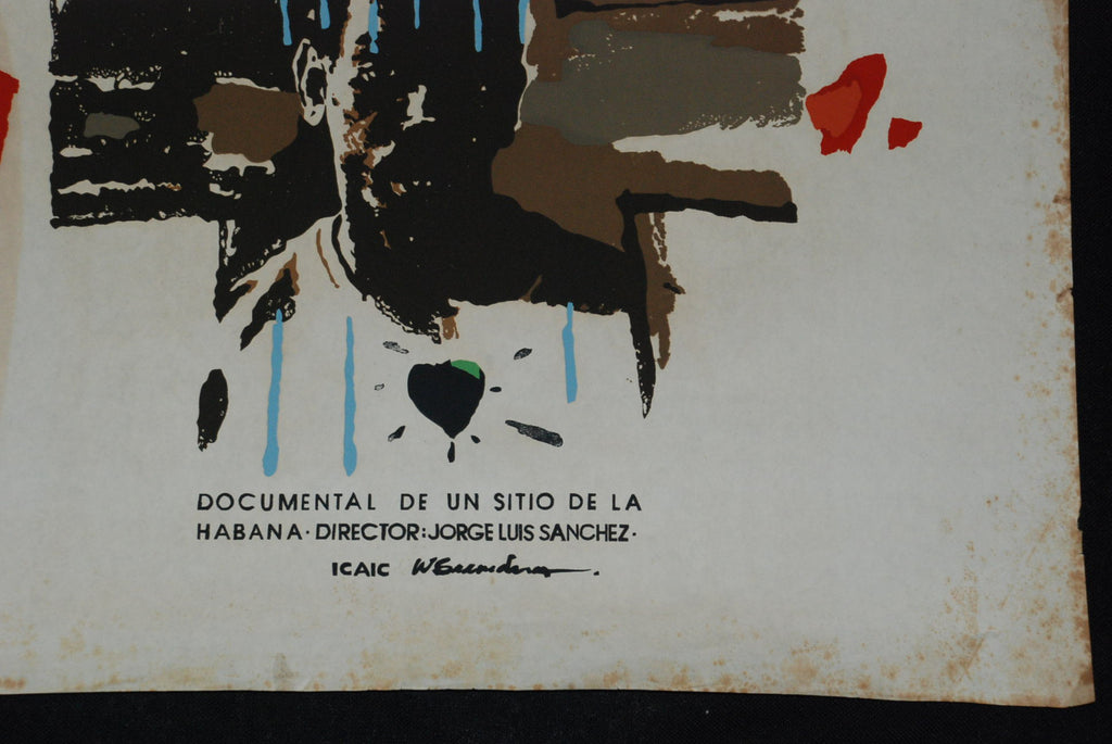 1990 Original Cuban Movie Poster.Plakat.Affiche.affisch"El Fanguito"Rare.Cuba.