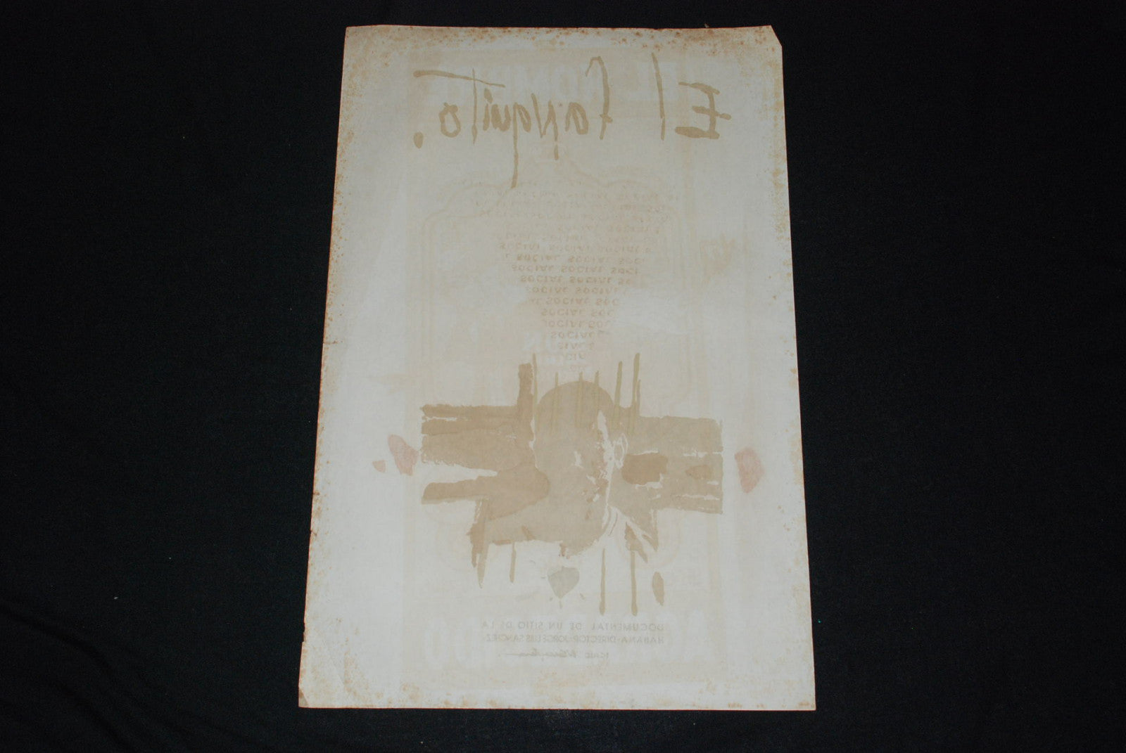 1990 Original Cuban Movie Poster.Plakat.Affiche.affisch"El Fanguito"Rare.Cuba.