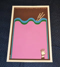 1973 Original Cuban Silkscreen Movie Poster.Ultima señora Anderson.Pink sea.Art