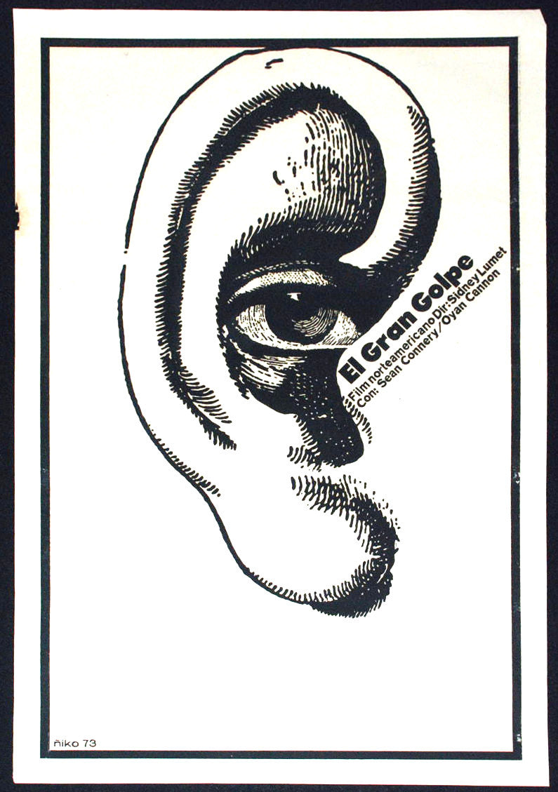 1973 Original Silkscreen Movie Poster"Big Hit"US film Anderson tapes.Lumet art