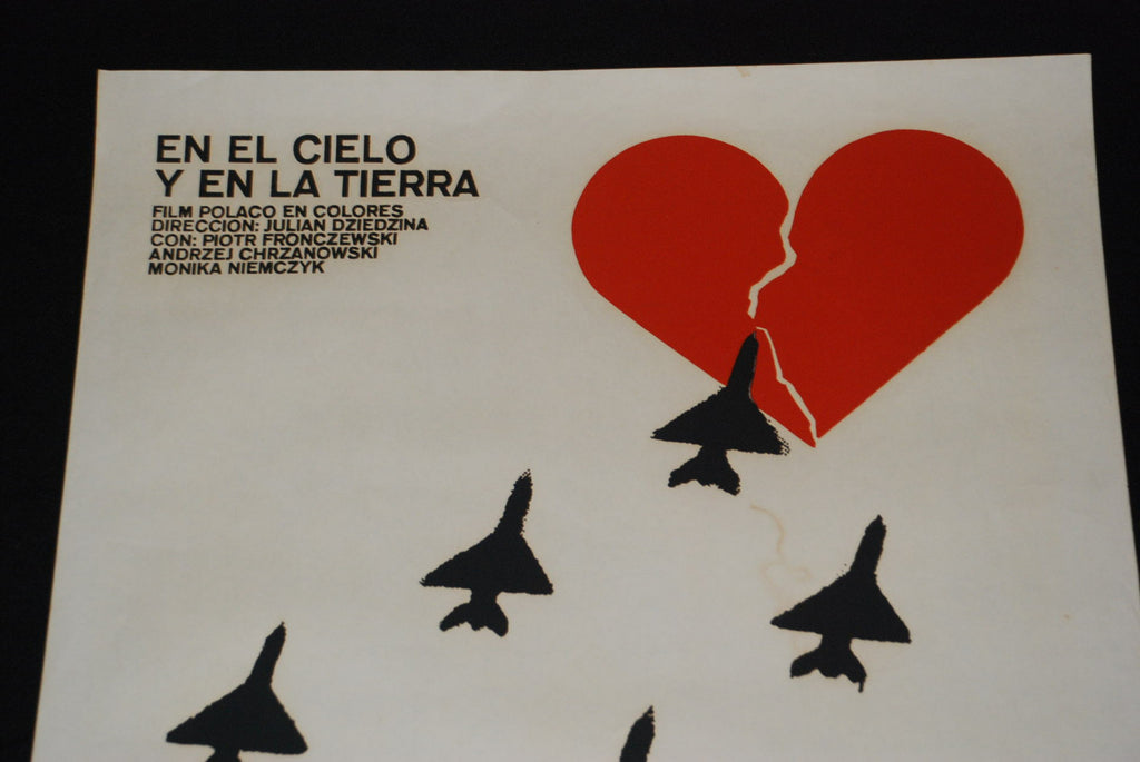 1975 Original Cuban Movie Poster"Sky & Earth"Poland Julian Dziedzina art film