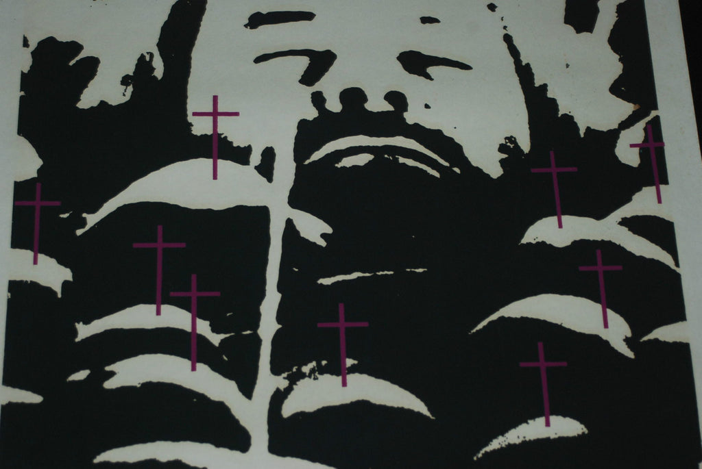 1975 Original Cuban Silkscreen Movie Poster.Trees with no Root.Bulgaria art film