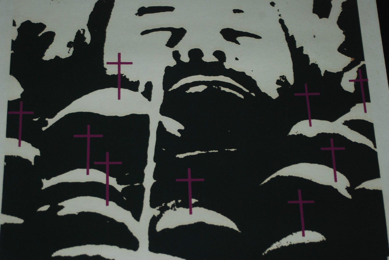 1975 Original Cuban Silkscreen Movie Poster.Trees with no Root.Bulgaria art film