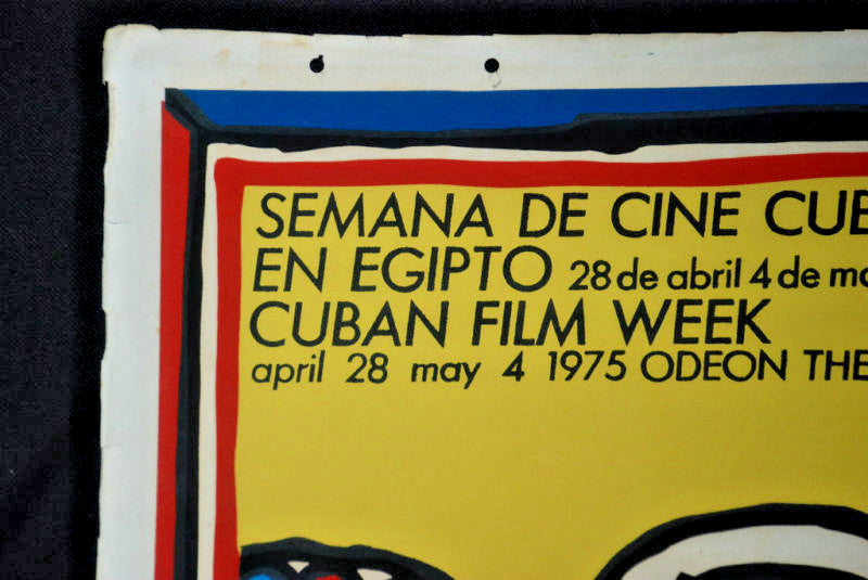 1975 Cuban Original Movie Poster.Plakat.Affiche.affisch"EGYPT film Camera"Art
