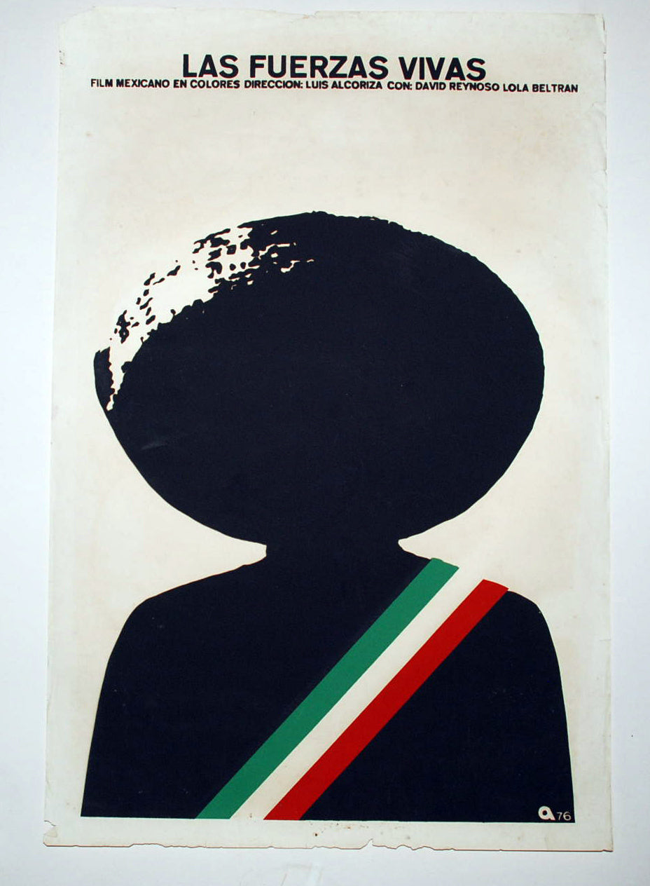 1973 Original Cuban Movie Poster"Strong Forces"Mexican film art by Luis Alcoriza