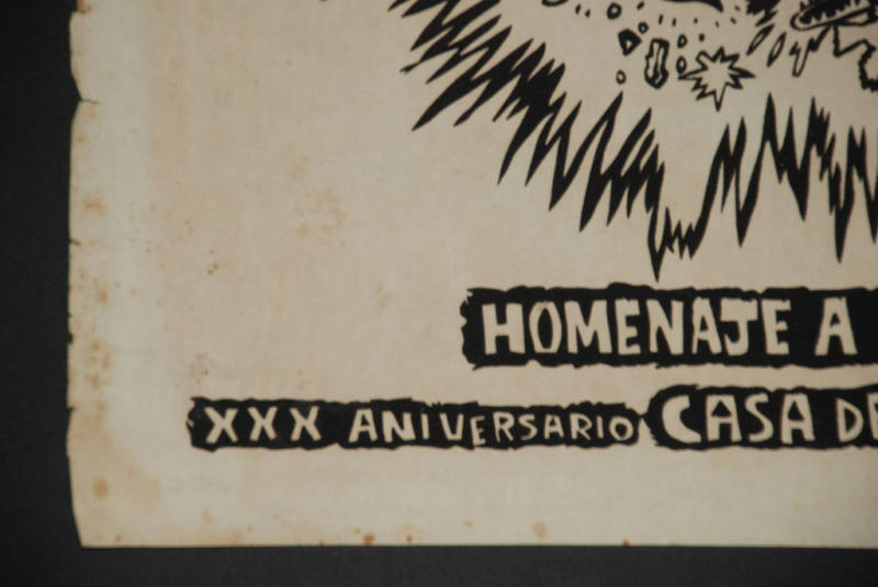 1984 Authentic Silkscreen Cuban Concert Poster.Carlos Varela.Rock Music art