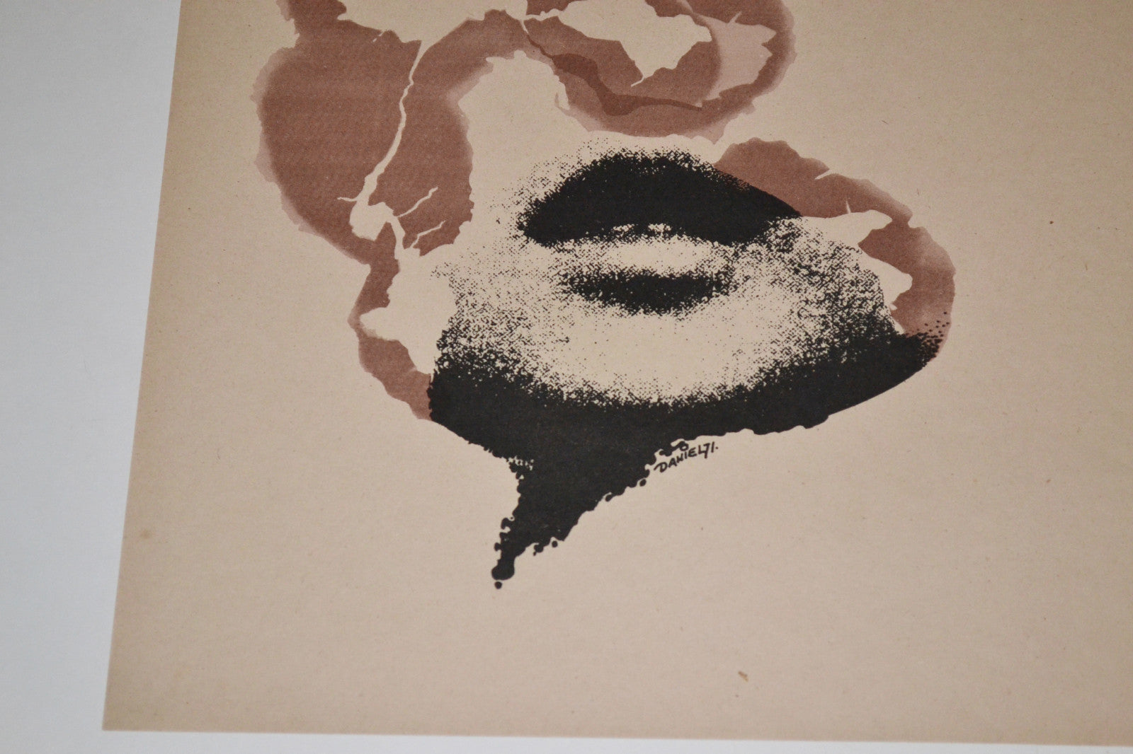 1972 Cuban Original Political Poster.Atomic Bomb.HIROSHIMA.Japan Solidarity