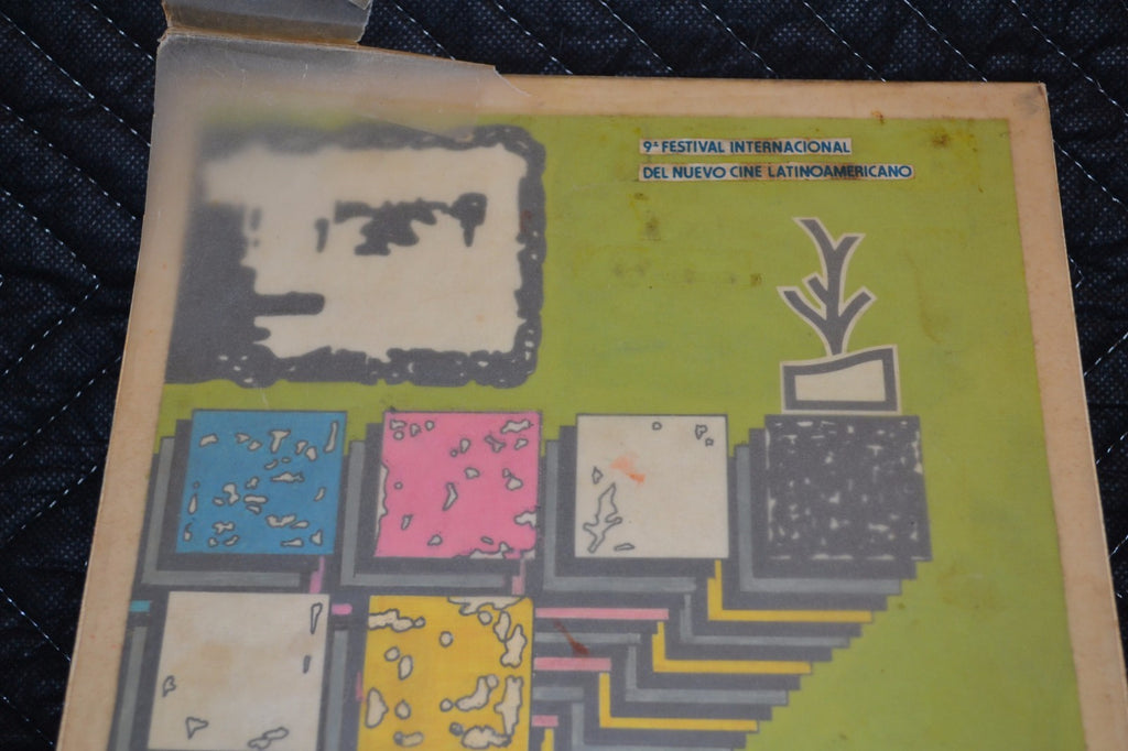 1987 Original Cuban Movie Poster MOCKUP.Cinema Festival.Ortiz de Zarate Fine Art
